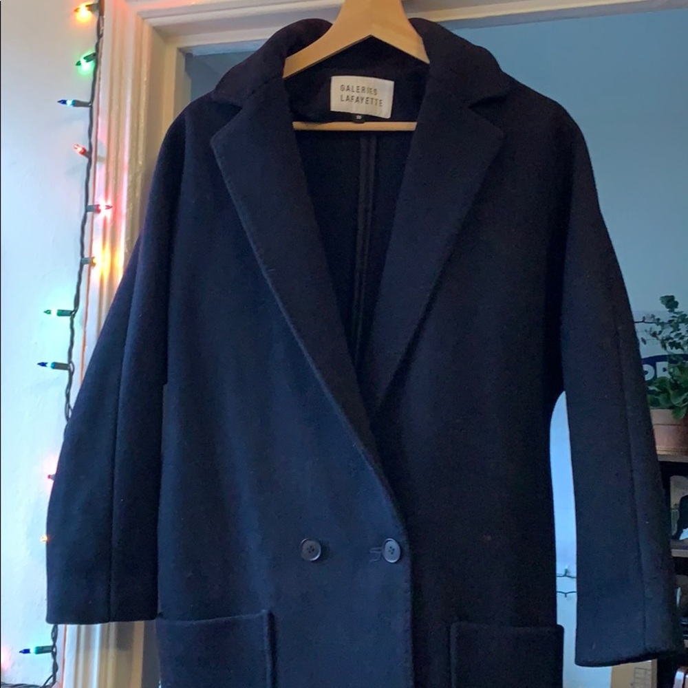 Parisian Galeries Lafayette Wool Coat